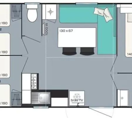 Le Gazon - Mobil Homes 3*