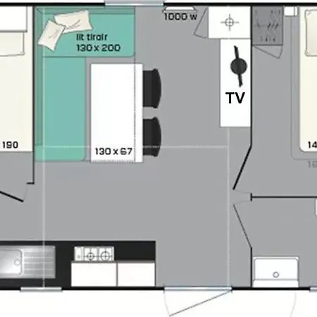Le Gazon - Mobil Homes 3* Fort-Mahon-Plage